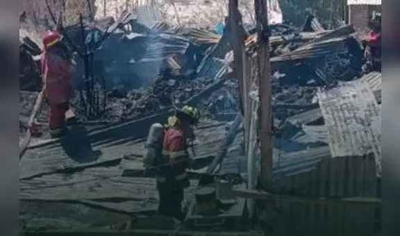 Ayacucho: decenas de animales murieron calcinados en un incendio que destruyó a 2 viviendas