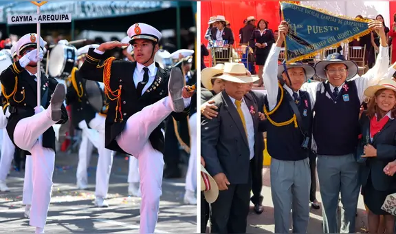 Desfile escolar en Arequipa: I. E. Juan Pablo Vizcardo y Honorio Delgado ganaron el “Campeón de campeones 2023"