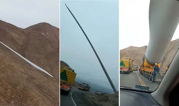 Peruana viaja a Ica y queda atónita tras ver un aspa eólica en carretera: “¿Qué es eso?”