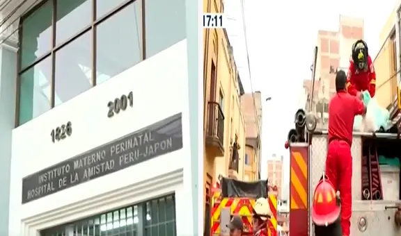 Cercado: bomberos controlan derrame de líquido tóxico en antiguo local de Maternidad de Lima