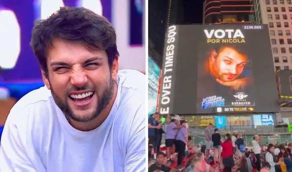 ¡En el corazón de Nueva York! Nicola Porcella sorprende al aparecer en el Times Square