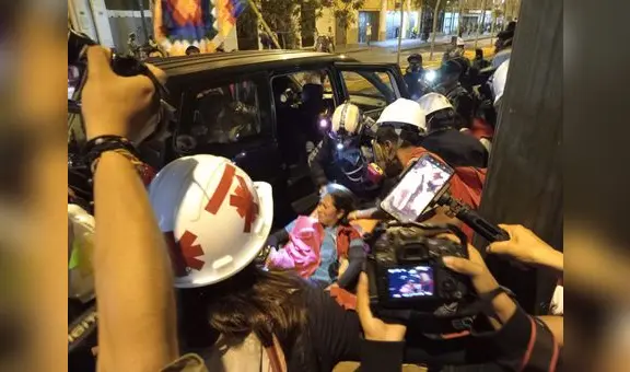 'Marcha Nacional': brigadista resulta herida tras enfrentamientos con la PNP