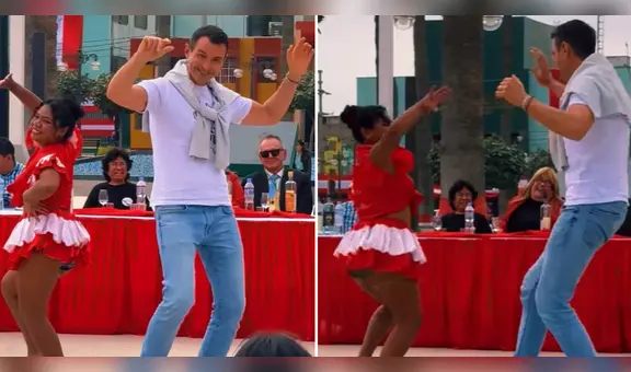 Ruso saca los pasos prohibidos al ritmo de festejo en Chincha y sorprende en redes: “Espectacular”