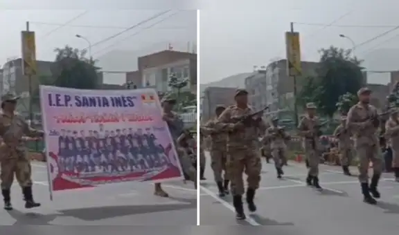 Padres de familia participan en el desfile escolar de sus hijos por Fiestas Patrias: “Muy comprometidos”