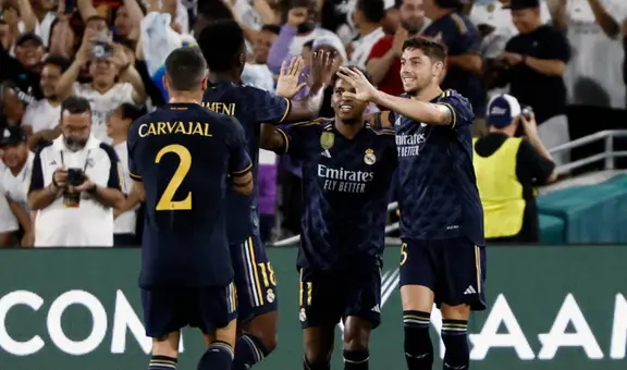Real Madrid venció 3-2 al AC Milan en Estados Unidos por la Soccer Champions Tour