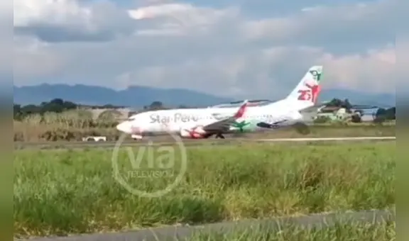 Avión de Star Perú hizo aterrizaje de emergencia en aeropuerto de Tarapoto