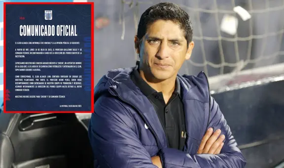 Alianza Lima hace oficial la destitución de 'Chicho' Salas como entrenador