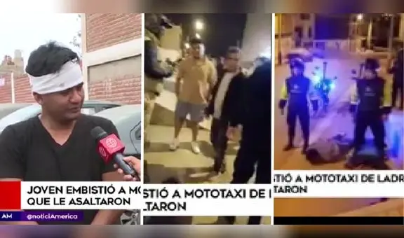Joven embistió mototaxi de ladrones que lo asaltaron en Chorrillos