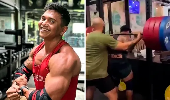 Fisicoculturista Justyn Vicky muere en trágico accidente: pesa de 210 kilos le cayó en la cabeza