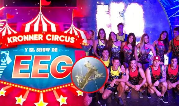 Trapecista del circo de 'Esto es guerra' se accidenta al caer desde considerable altura