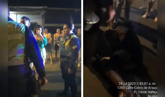 Delincuente recibe disparo y luego es golpeado por vecinos en asalto a pareja en Iquitos