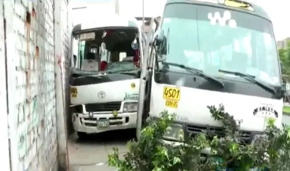 Santa Anita: choque de cústers del Chosicano deja 2 trabajadores municipales heridos