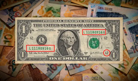 Este es el billete de 1 dólar, conocido como ‘escalera’, que podrías vender por más de S/21.000
