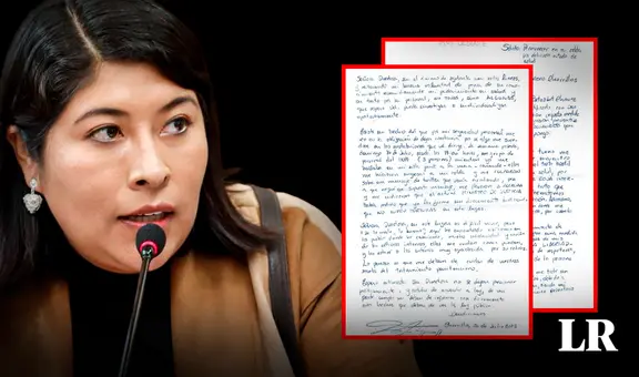 Betssy Chávez publica carta desde prisión y denuncia trato hostil por parte del INPE