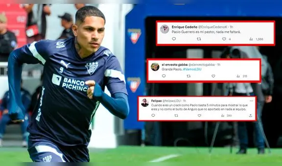 "Paolo Guerrero es mi pastor": hinchas de LDU se rinden ante el peruano tras debut con gol