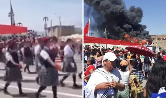 Fiestas Patrias: suspenden desfile escolar en Áncash por incendio