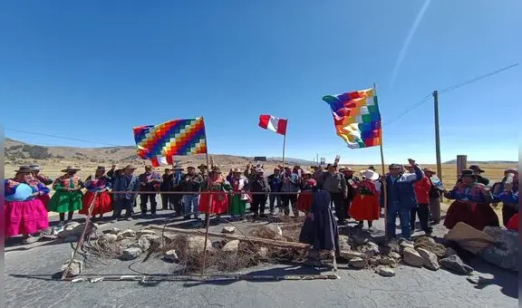 Protestas en Perú: Puno concentra marchas y bloqueos de carreteras en la zona aimara
