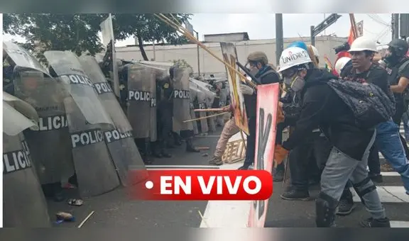 Protestas en Lima y regiones EN VIVO: manifestantes y PNP se enfrentan durante el  mensaje presidencial