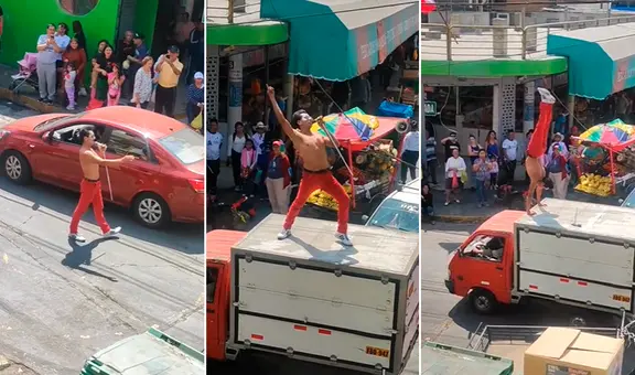 Hombre que trabaja interpretando a Freddie Mercury sorprende en las calles de Perú