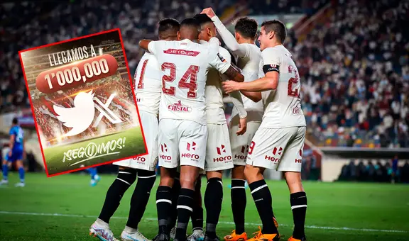 Universitario se convirtió en el primer club peruano en llegar a 1 millón de seguidores en Twitter