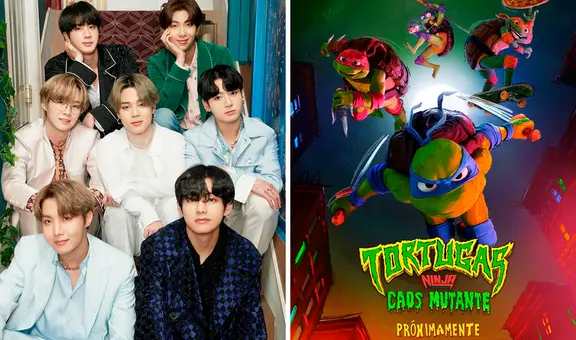 BTS: 'Tortugas ninja' se declaran ARMY previo al estreno de nueva película con video viral