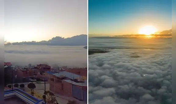 Puno amaneció cubierta de una densa neblina nunca antes vista