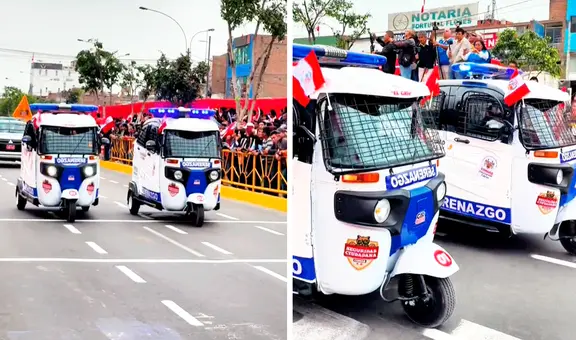 Serenazgos en mototaxi patrullan las calles y causan sensación en redes: "En Perú no te aburres"