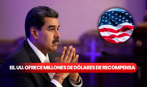 ¿Cuántos millones ofrece EE. UU. por captura de Nicolás Maduro?