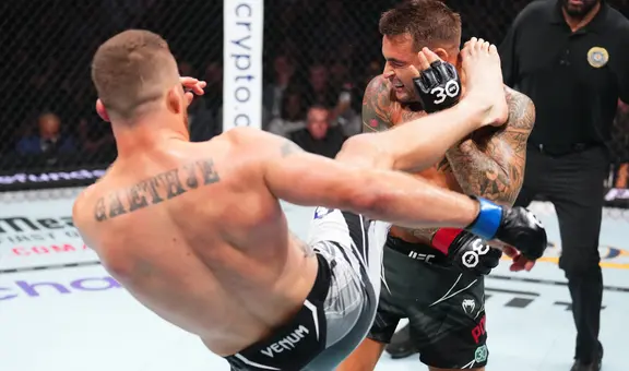 Justin Gaethje venció a Dustin Poirier con un tremendo nocaut en UFC 291