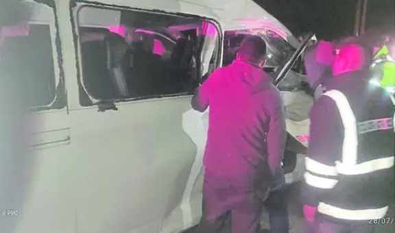 Huancayo: joven que viajaba en combi, como copiloto, muere tras ser impactada por una roca