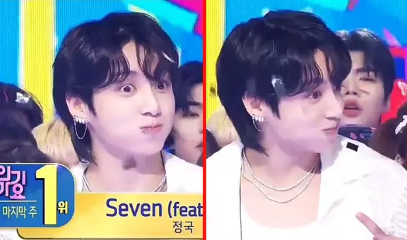 Jungkook de BTS ganó primer puesto en 'Inkigayo' con 'SEVEN': reacción del ídolo se vuelve viral