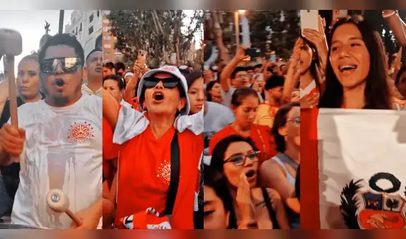 Peruanos sorprendieron a madrileños con banderazo por Fiestas Patrias: “¡Arriba Perú!”
