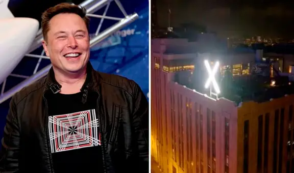 Elon Musk instala enorme 'X' en edificio de Twitter y potente luz no deja dormir a vecinos