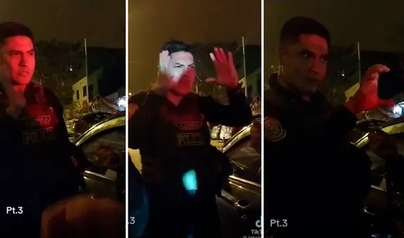 Policía agrede a chofer que lo grabó durante intervención en SJM: "Dañas mi imagen"