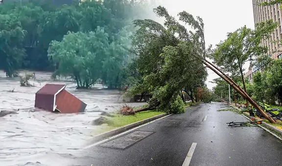 Las impactantes imágenes del devastador tifón Doksuri que deja más de 800.000 afectados en China