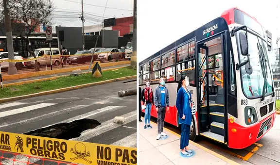 San Miguel: desvío en la av. Universitaria continuará por 15 días más tras enorme forado en pista
