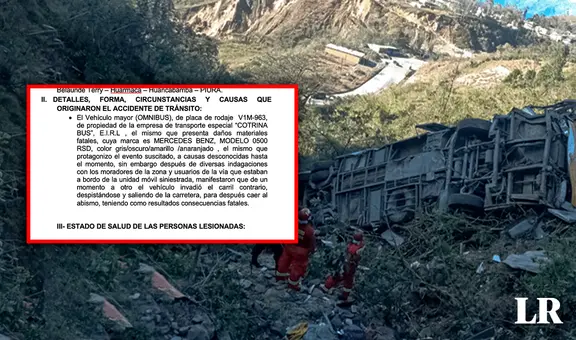 Bus donde murieron 13 personas en Piura habría invadido el carril contrario, según PNP