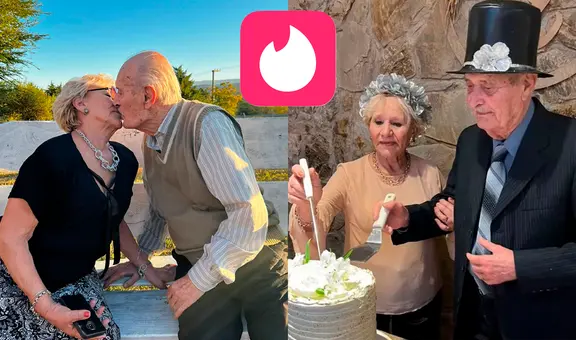 Hombre de 90 y mujer de 83 años se conocen por Tinder y se casan: “¡Fue amor a primera vista!”