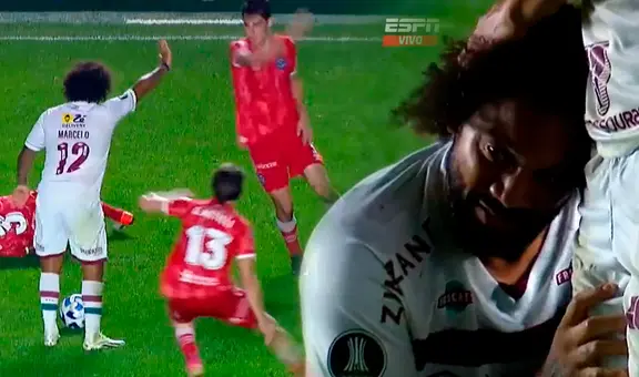 Marcelo quedó en shock tras ocasionarle escalofriante lesión a jugador de Argentinos Juniors
