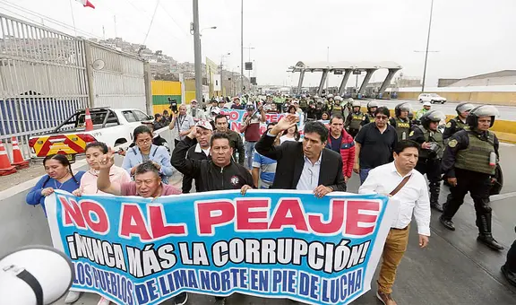 Lima norte: inician protestas contra peajes y el alcalde de Lima, Rafael López Aliaga, sigue en silencio