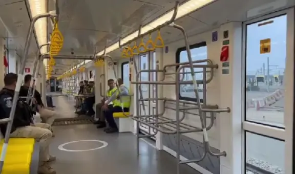 Línea 2 del Metro de Lima: así luce el interior del tren eléctrico que se inaugurará en diciembre