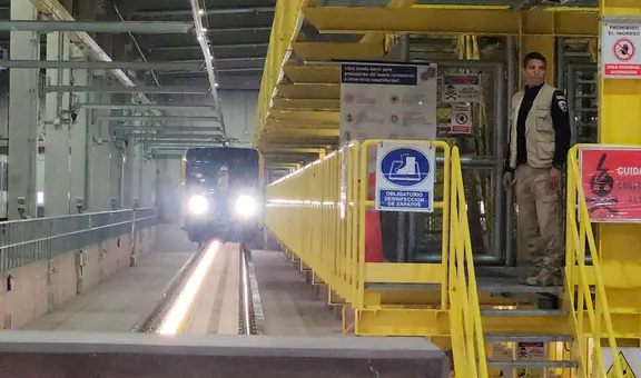 Línea 2 del Metro de Lima: inician prueba de funcionamiento del primer subterráneo en la capital