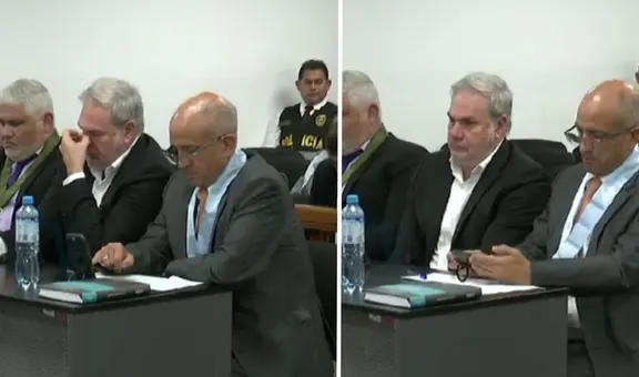 Con un crucifijo en mano: así escucha Mauricio Fernandini la audiencia de prisión preventiva