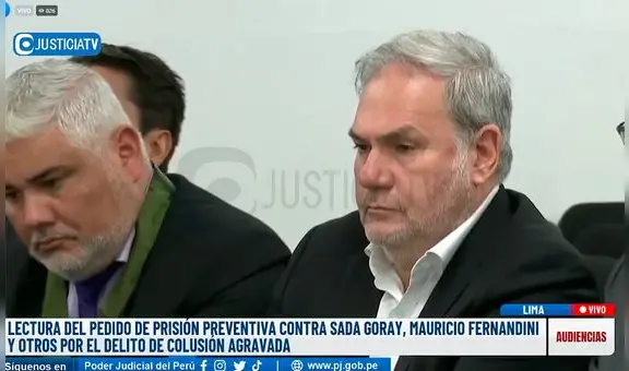 Poder Judicial dicta 30 meses de prisión preventiva contra Mauricio Fernandini