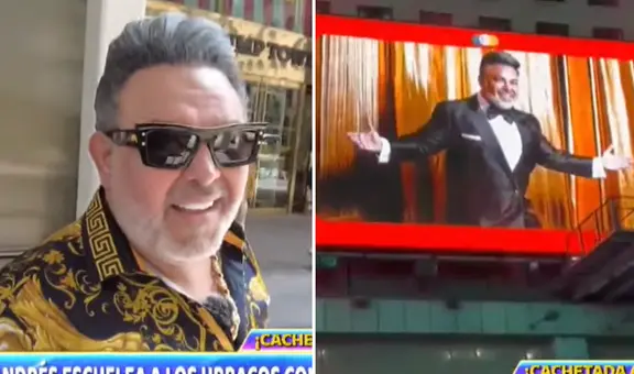 Andrés Hurtado emocionado por aparecer en las pantallas del Times Square en su última visita a NY