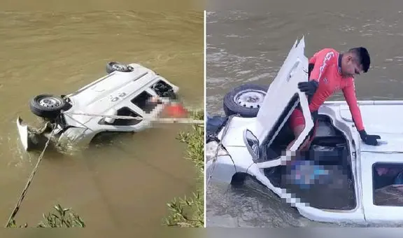 Junín: esposos fallecen luego de quedar atrapados en auto que cayó al río Mantaro