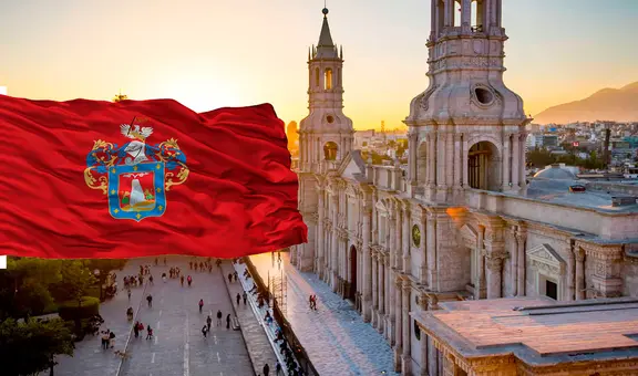 ¿Por qué la bandera de Arequipa es color vinotinto y que representan sus leones?
