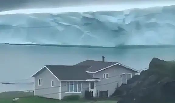Enorme iceberg llegó a la isla de Terranova, donde se hundió el Titanic y el Titán: ¿cómo apareció?