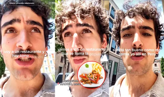 Español regresa a su país, pero ‘padece’ al no encontrar el emblemático lomo saltado peruano