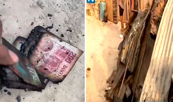¡Los billetes se quemaron! Familia pierde S/20.000 y su vivienda tras incendio en Cieneguilla